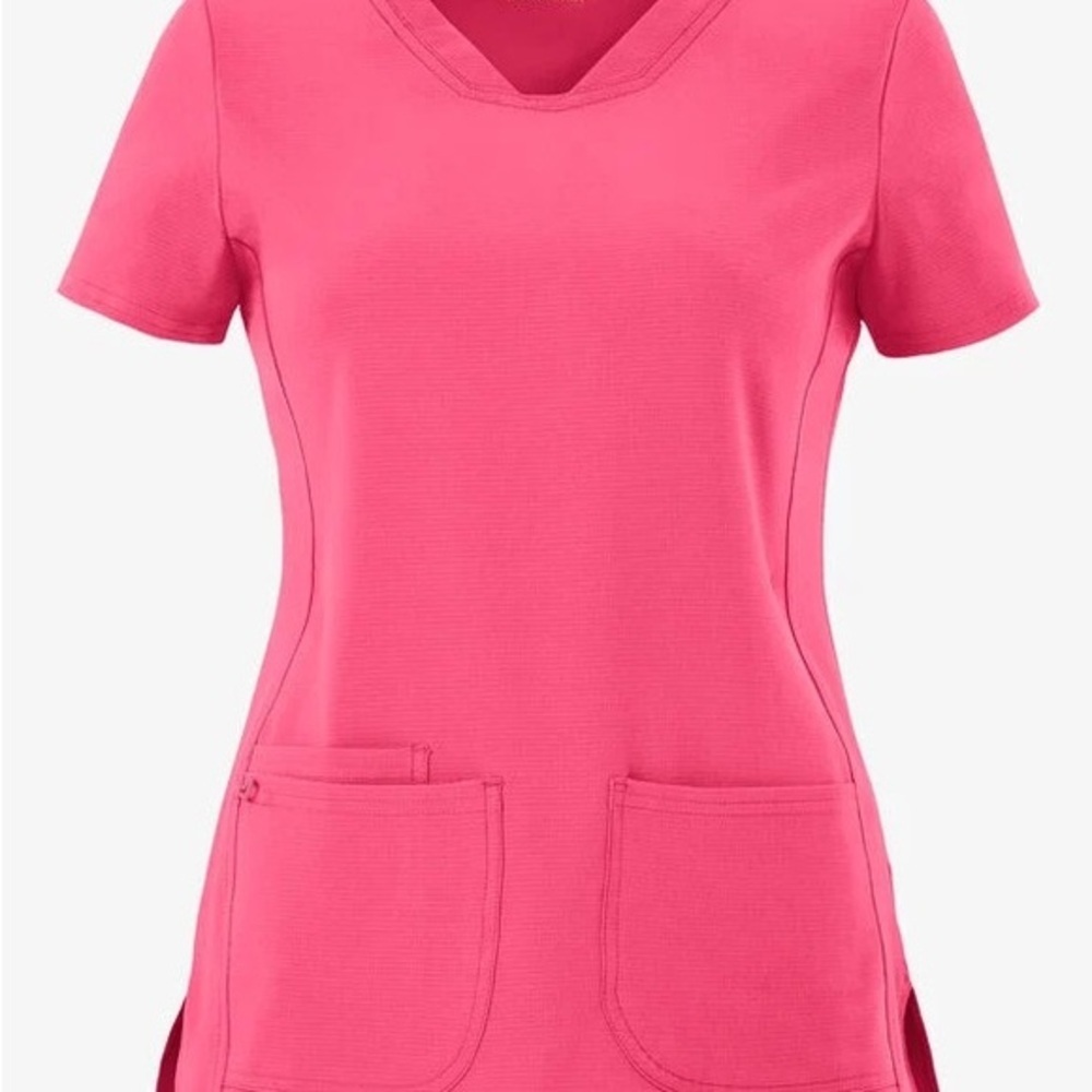 Heart Soul Pink Short Sleeve V-Neck Top